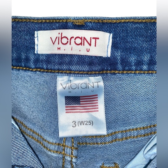 Vibrant M.i.U Wide Leg High Rise Jeans Size 3/Small - Picture 4 of 11